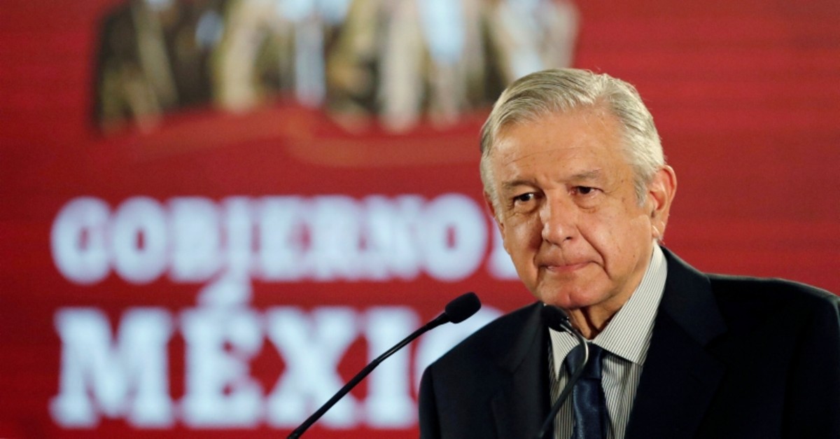 Mexico's President Andres Manuel Lopez Obrador attends a news conference, at the National Palace in Mexico City, Mexico, May 21, 2019. (Reuters Photo)