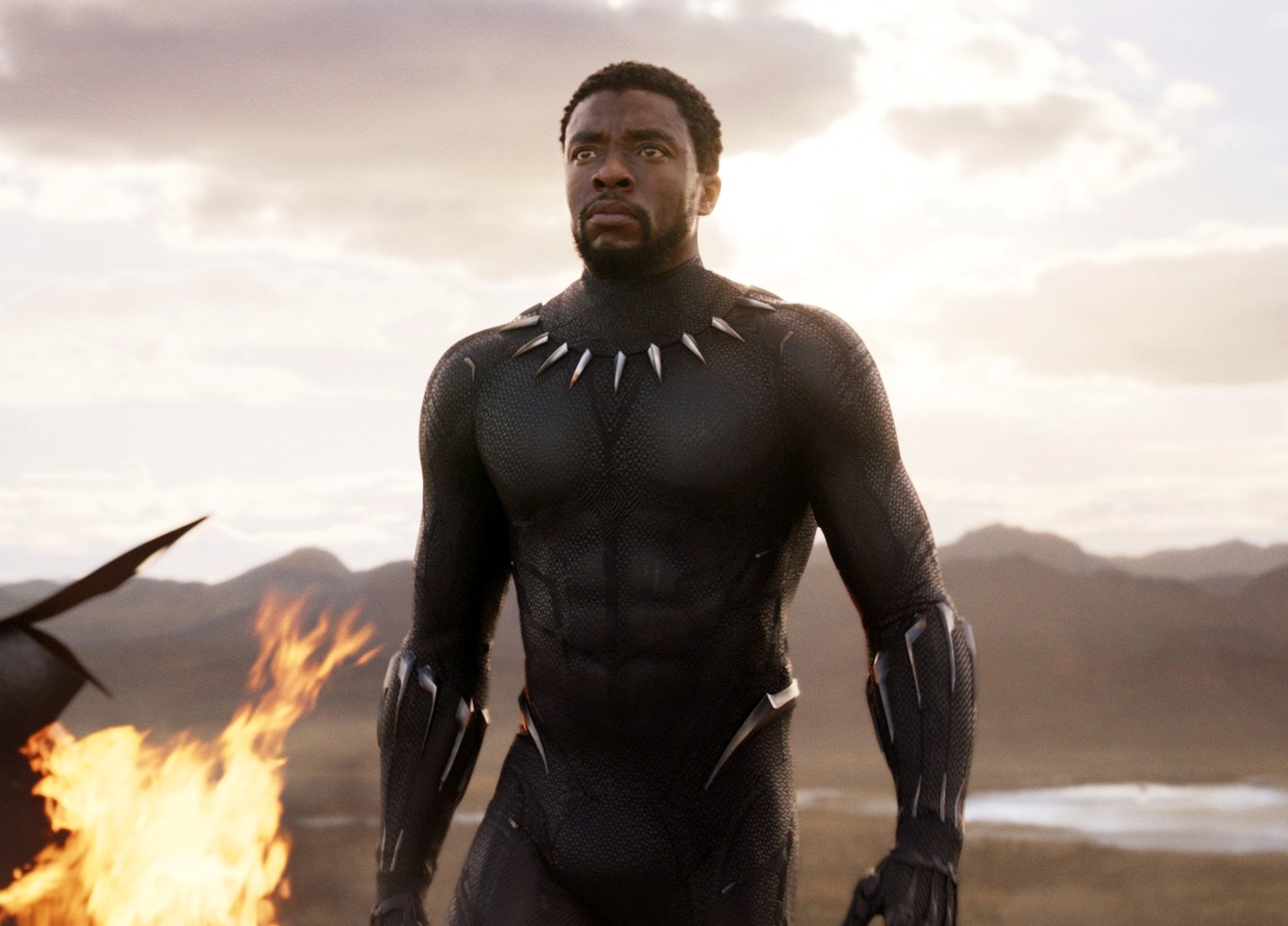 This file image released by Disney and Marvel Studios' shows Chadwick Boseman in a scene from ,Black Panther., (AP Photo)