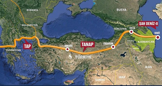 الرئيس الأذربيجاني: مشروع تاناب  لنقل الغاز إلى أوروبا عبر تركيا سينتهي في موعده