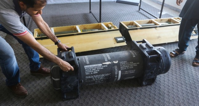صواريخ جافلين الأميركية الصنع التي عثر عليها في قاعدة غريان AP