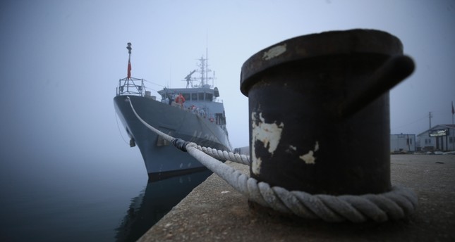 سفينة تابعة للبحرية التركية متخصصة بإزالة الألغام الأناضول