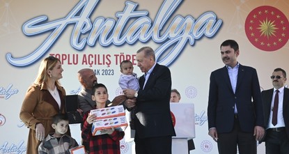 أردوغان يفتتح عدداً من المشاريع في أنطاليا