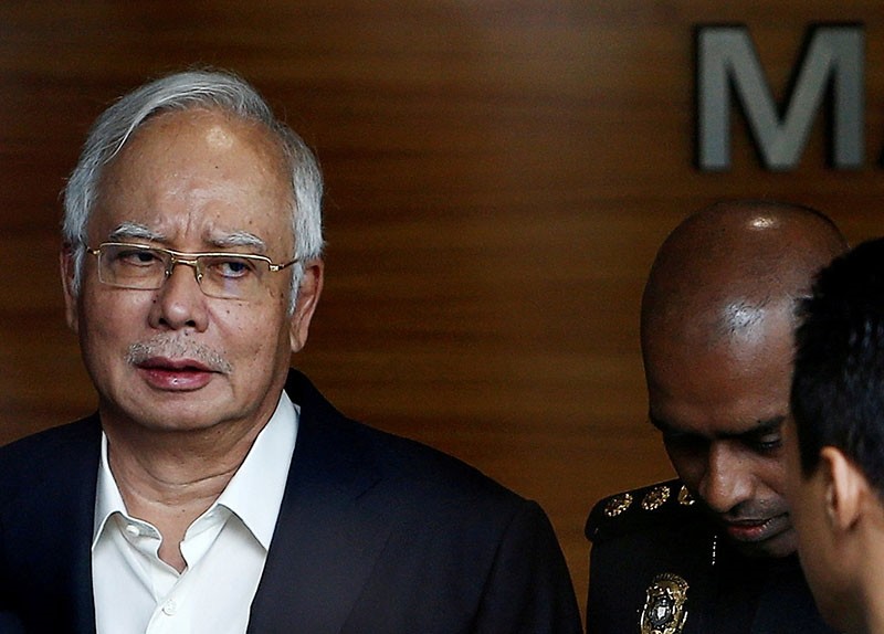  Malaysia's former Prime Minister Najib Razak arrives to give a statement to the Malaysian Anti-Corruption Commission (MACC) in Putrajaya, Malaysia May 24, 2018. (Reuters Photo)