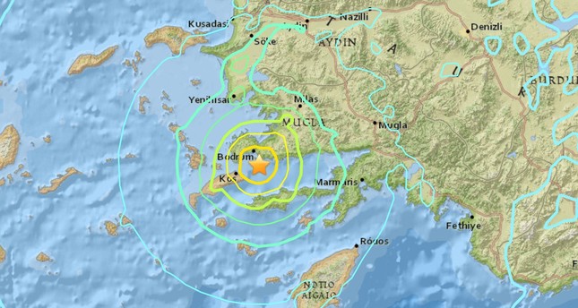 زلزال بقوة 4.1 درجات يضرب موغلا التركية