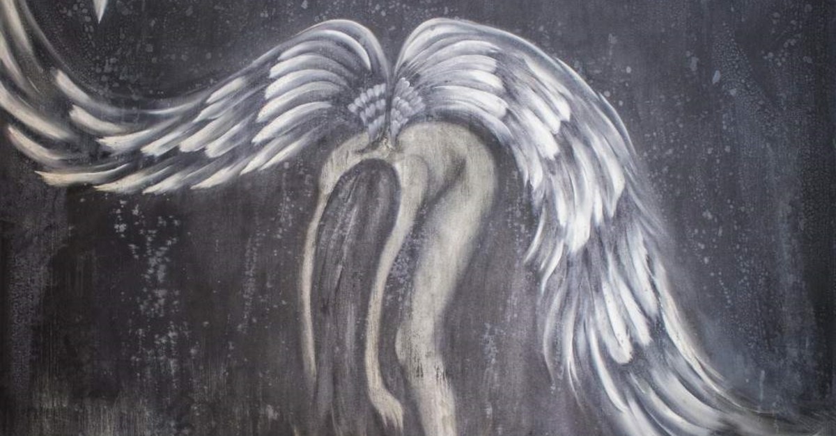 Iranian artist Mehrnoush Esmaeilpour's interpretation of an angel.