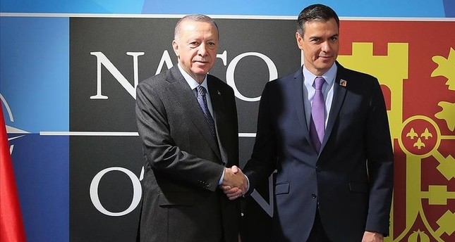 الرئيس أردوغان مع رئيس وزراء إسبانيا الأناضول