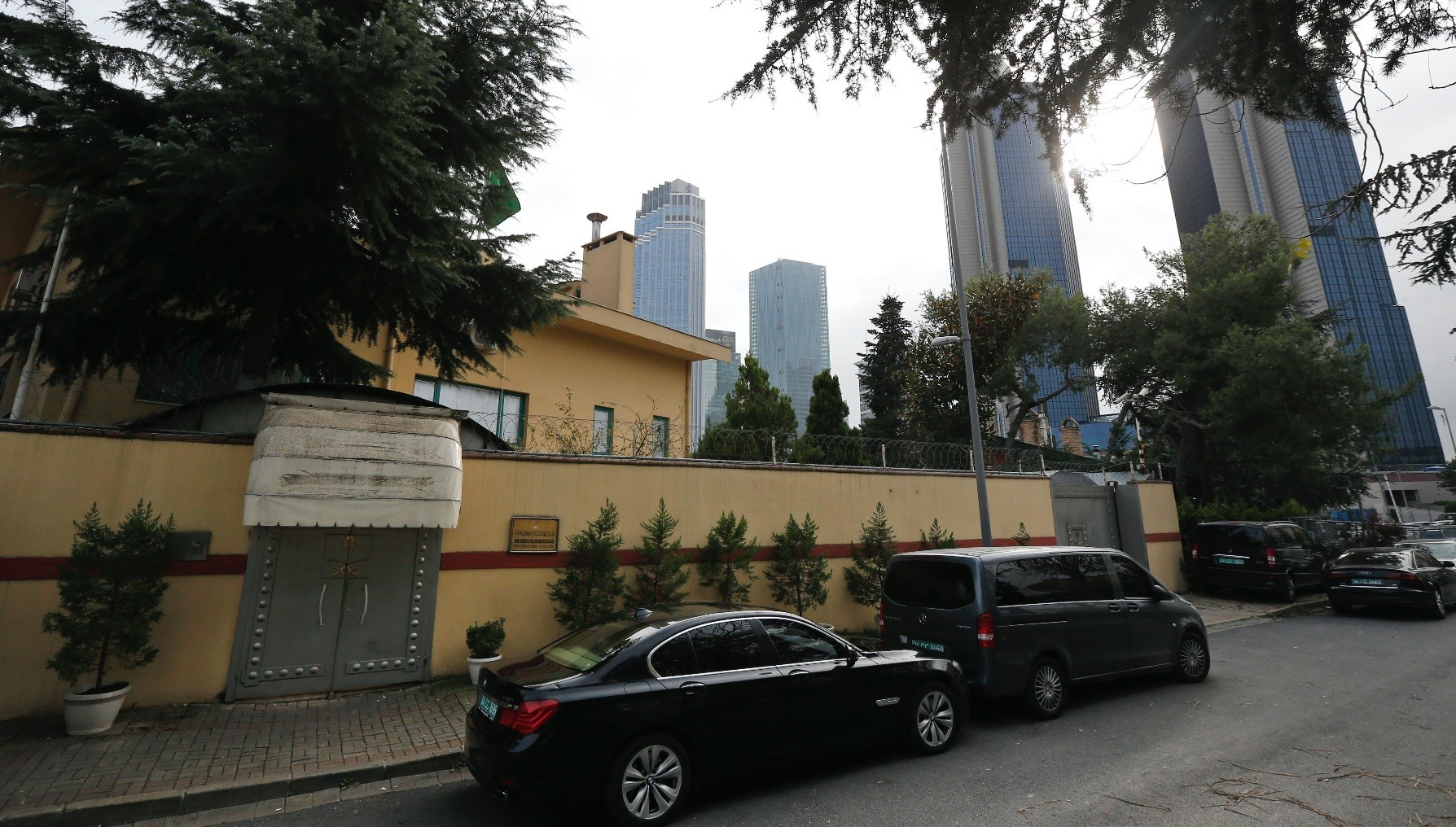 A view of the Saudi consulate in Istanbul. The building remains at the heart of disappearance of Khashoggi, who was last seen entering the consulate. 