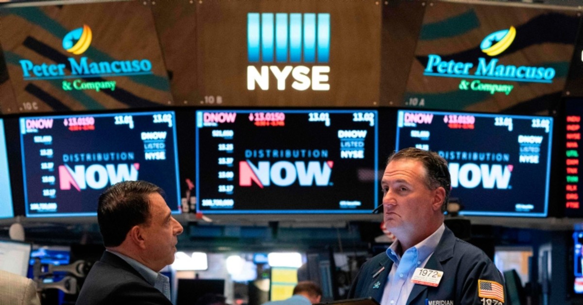 Traders on the floor of the New York Stock Exchange May 31,2019 in New York. (AFP Photo)
