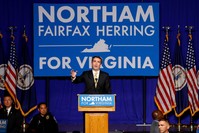 Democratic candidate for governor Ralph Northam speaks after his election night victory at the campus of George Mason University in Fairfax (Reuters File Photo)