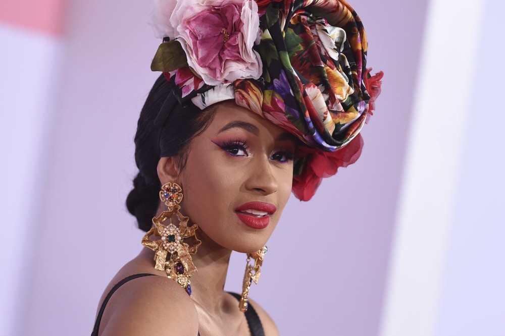U.S. rapper Cardi B at the 2018 American Music Awards in Los Angeles, California, Oct. 09, 2018.