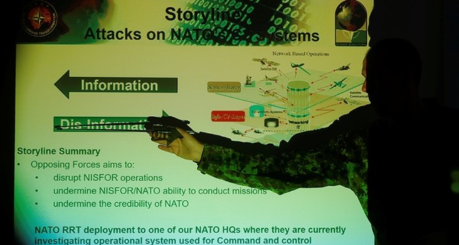 من مناورات الحرب الرقمية التي نفذها الناتو مؤخرا من الأرشيف