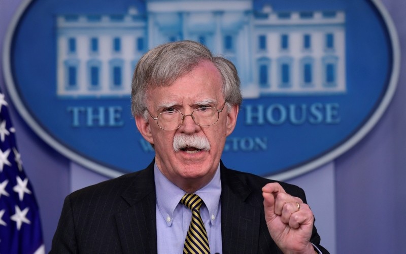 National Security Adviser John Bolton speaks during a briefing at the White House in Washington, Wednesday, Oct. 3, 2018. (AP Photo)