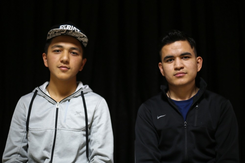 Afghan brothers Mortaza (left) and Mustafa Sakhawat fled their country after Taliban militants kidnapped their father.