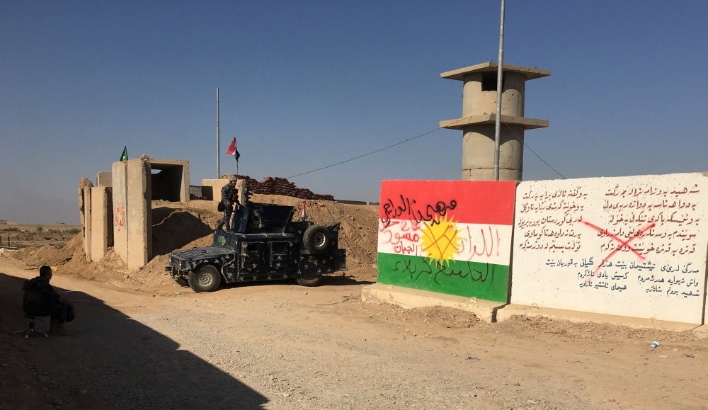 Iraqi troops near the oil fields in Kirkuk, Iraq, Oct.16. 