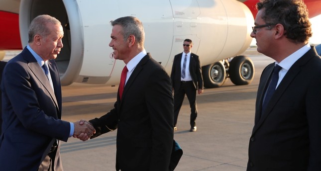 أردوغان يصل إلى قبرص التركية قادماً من أذربيجان
