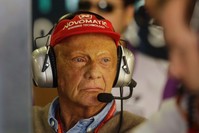 In this Friday, Nov. 10, 2017 file photo, former Austrian Formula One driver Niki Lauda stands in the Mercedes pit during the first free practice at the Interlagos race track in Sao Paulo, Brazil. (AP Photo)
