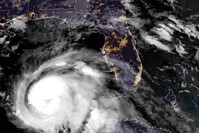 This NOAA/RAMMB satellite image taken on October 9, 2018 at 11:45 UTC shows Hurricane Michael off the US Gulf Coast. (AFP Photo)