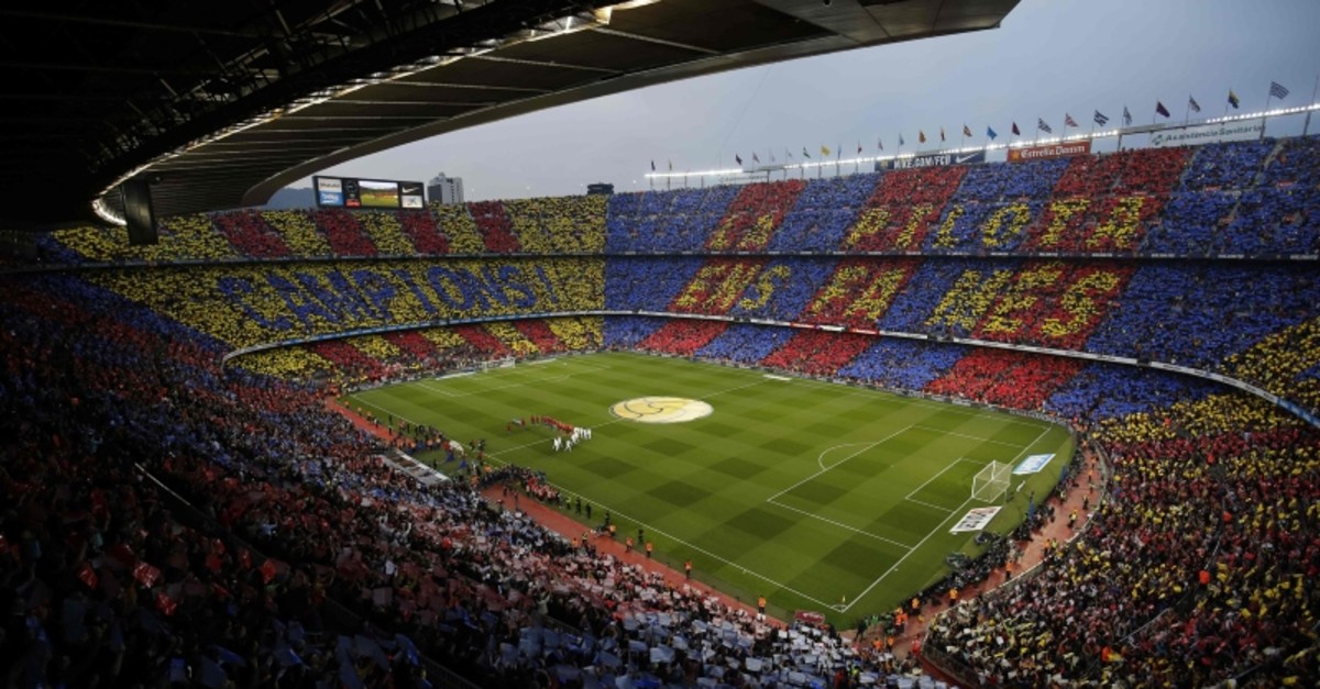 This May 06, 2018, file photo shows the Spanish league football match between Barcelona and Real Madrid at the Camp Nou stadium in Barcelona. (AFP Photo)